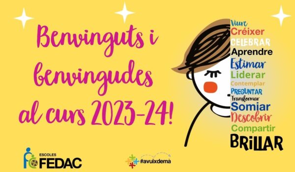 Les escoles FEDAC donem la benvinguda al nou curs 2023-24-